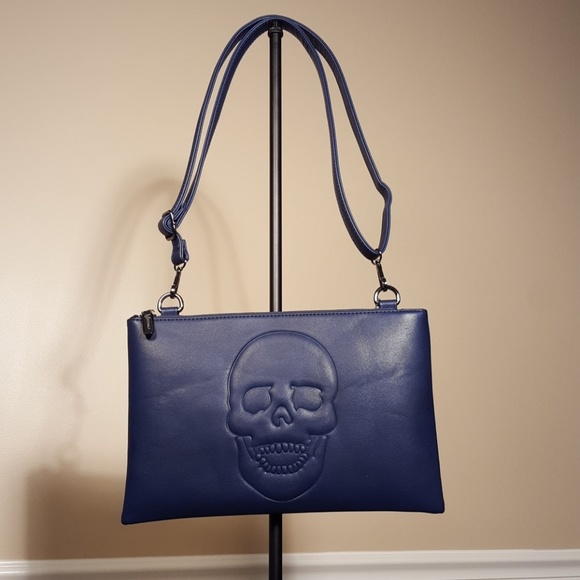 Mechaly Handbags - NWT Mechaly Skully Vegan Leather Crossbody bag